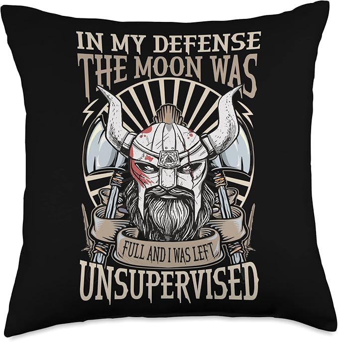 Viking Scandinavian Mythology Vikings Symbols Throw Pillow