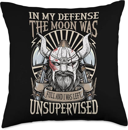 Viking Scandinavian Mythology Vikings Symbols Throw Pillow