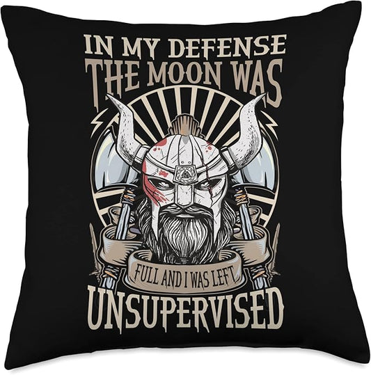 Viking Scandinavian Mythology Vikings Symbols Throw Pillow