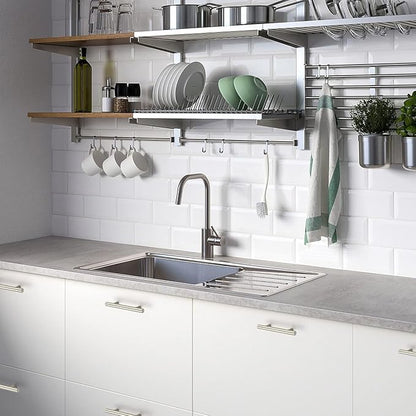 Ravinte 30 Pack | 5'' Cabinet Pulls Satin Nickel Stainless Steel Kitchen Drawer Pulls Cupboard Pulls Brushed Nickel Cabinet Handles 5”Length with 3” Hole Center