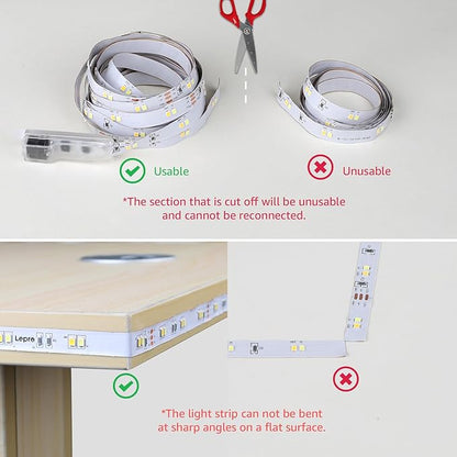 Lepro LED Tunable White Strip Light, Warm to Cool White,32.8ft Dimmable Bright LED Tape Lights, 600 LEDs 2835, Strong 3M Adhesive, Not Cuttable, Suitable for Christmas Decorations, Home, Bedroom