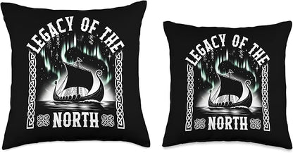 Viking Legacy Of The North Norse Myth Scandinavian Warrior M Throw Pillow