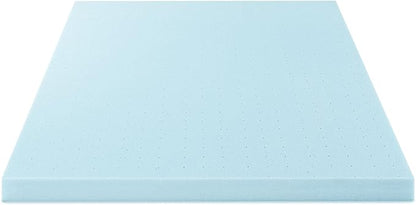 Best Price Mattress 4 Inch Ventilated Memory Foam Mattress Topper, Cooling Gel Infusion, CertiPUR-US Certified, Dorm Essentials, Full