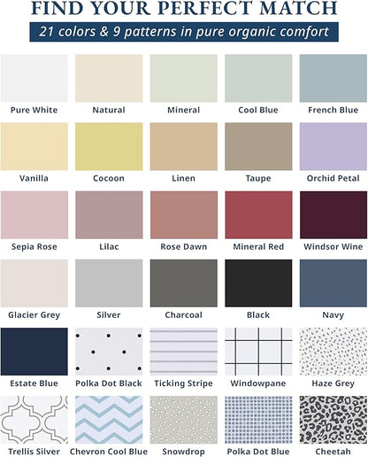 LANE LINEN 100% Organic Cotton King Size Bed Sheets, Sustainably Produced Okeo Tex Certified Cotton Sheets King, Luxury Hotel Percale Soft & Comfy Comes in Variety of Colors -Lilac