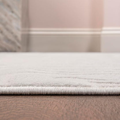JONATHAN Y Graphic Lines High-Low Runner Rug 2X8 White/Cream, Alcina Modern Scandinavian for Living Room, Bedroom, Kitchen, Easy-Cleaning, High Traffic, Pet-Friendly, Non-Shedding SND102B-28