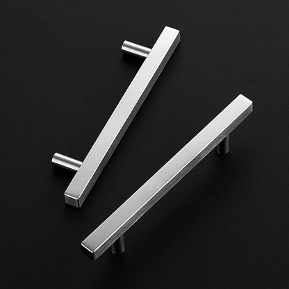 Ravinte Brushed Nickel Cabinet Handles 30 Pack 4-1/2 inch Satin Nickel Square Cabinet Pulls Silver Hardware for Kitchen Cabinets 7 inch Overall Length Stainless Steel Drawer Pulls