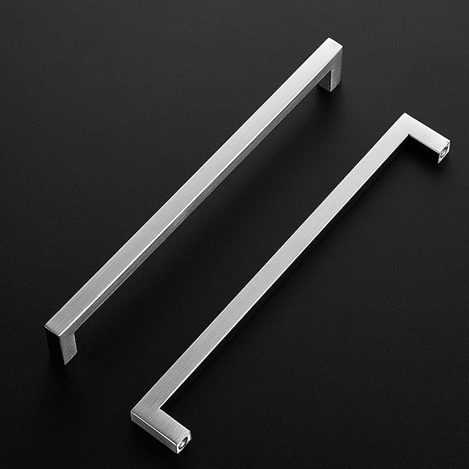 Ravinte 30 Pack Brushed Nickel Kitchen Cabinet Handles 10 Inch Cabinet Pulls Square Kitchen Hardware for Cabinet Drawer Pulls Drawer Handles Come with Screwdriver