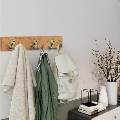 IBosins 10 Pack Heavy Duty Double Prong Coat Hooks Wall Mounted with 20 Screws Retro Double Hooks Utility Hooks for Coat, Scarf, Bag, Towel, Key, Cap, Cup, Hat