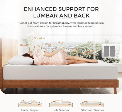 Sweetnight Memory Foam Mattress, 12 Inch Queen Size Mattress in a Box for Pressure Relief & Motion Isolation, CertiPUR-US Certified Plush Queen Foam Mattresses