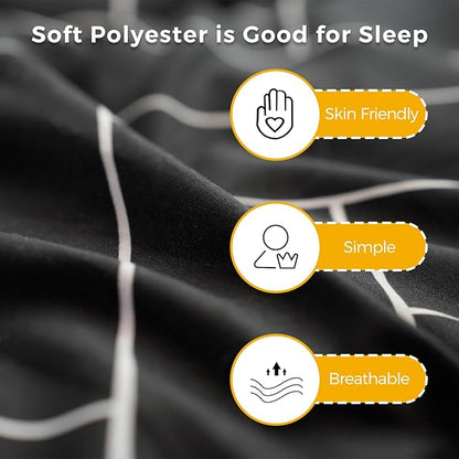 MAXYOYO Black Geometric Pattern Futon Mattress, Japanese Floor Mattress Quilted Bed Mattress Topper, Extra Thick Folding Sleeping Pad Breathable Floor Lounger Guest Bed for Camping Couch, Queen
