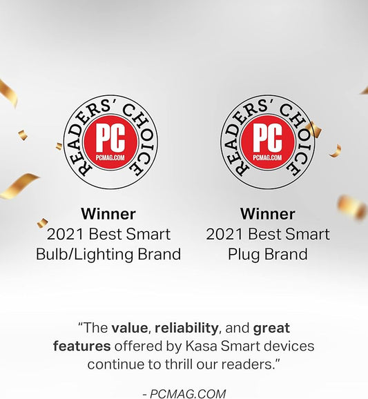 Kasa Smart Light Bulbs that works with Alexa and Google Home, Dimmable Smart LED Bulb, A19, 9W, 800Lumens, Soft White(2700K), CRI≥90, WiFi 2.4Ghz only, No Hub Required, 4 Count (Pack of 1)(KL110P4)