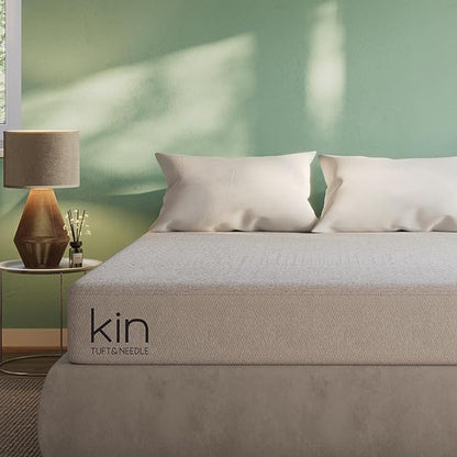Tuft & Needle Kin Medium Plush 10" Full Hybrid Mattress, Cooling, Pressure Relief, and Individually-Wrapped Coils, 100 Night Trial, Fiberglass-Free, CertiPUR-US, 10-Year Limited Warranty