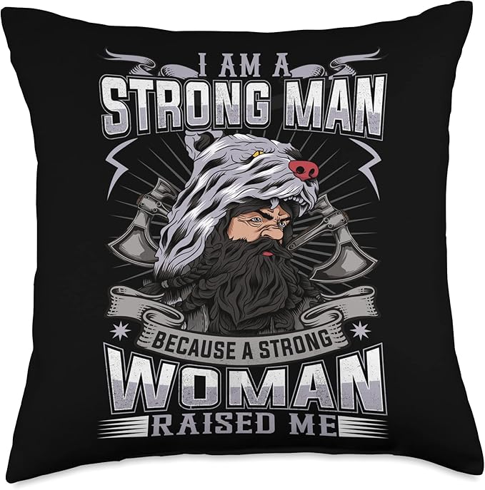 Viking Scandinavian Design Vikings Culture Design Throw Pillow