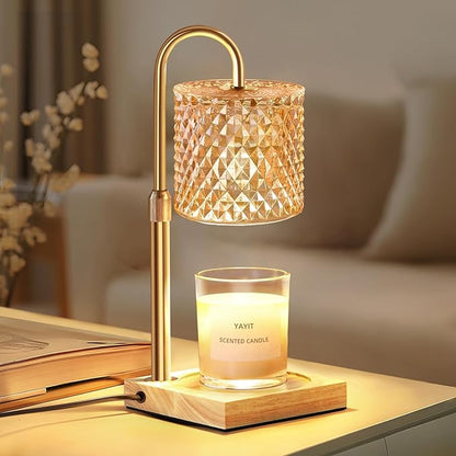 Candle Warmer Lamp with Timer Dimmer Adjustable Height, Lamp Candle Warmer for Jar Candles, Home Decor, for Women Birthday