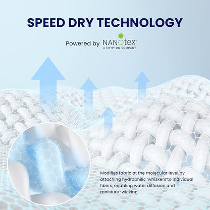 SLEEP ZONE Twin Mattress Topper Cooling Mattress Pad Cover Fluffy Down Alternative Bed Topper 8-21 Inch Deep Pocket, Twin