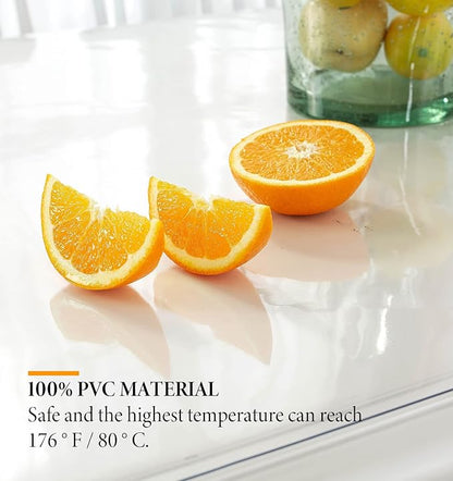 Deep Dream Rectangular 24 x 36 Inch Clear PVC Tablecloth, Waterproof, All-Season, Protector for Dining Table, Writing Desk, Office, Dresser, Night Stand, Customized