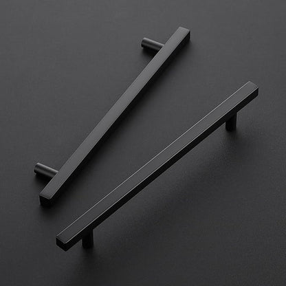 Ravinte Black Cabinet Handles 30 Pack 7-1/2 inch Matte Black Square Cabinet Pulls Black Kitchen Hardware 10 inch Overall Length Black Kitchen Drawer Pulls