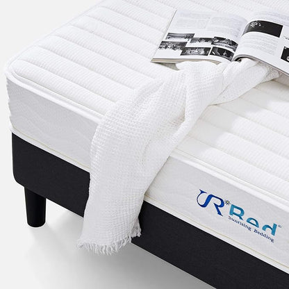 10 Inch Full Size Latex Mattress in a Box, Hybrid Natural Organic Mattress Medium Firm Feel Memory Foam and Individual Pocket Springs, CertiPUR-US, 120-Night Free Trial, 20-Year Warranty