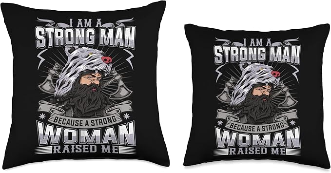 Viking Scandinavian Design Vikings Culture Design Throw Pillow