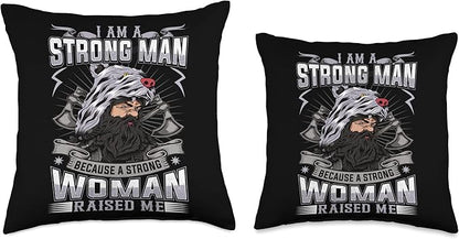 Viking Scandinavian Design Vikings Culture Design Throw Pillow