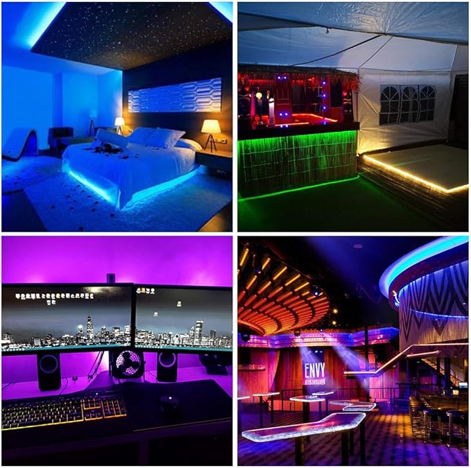 BTF-LIGHTING WS2812B RGB ECO LED Strip, Chasing Effects 5050SMD Individually Addressable 16.4FT 30Pixels/m 150Pixels Flexible Dream Color IP67 for Bedroom DIY Projects DC5V(No Adapter or Controller)