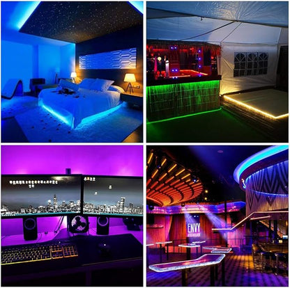BTF-LIGHTING WS2812B RGB ECO LED Strip, Chasing Effects 5050SMD Individually Addressable 16.4FT 30Pixels/m 150Pixels Flexible Dream Color IP67 for Bedroom DIY Projects DC5V(No Adapter or Controller)
