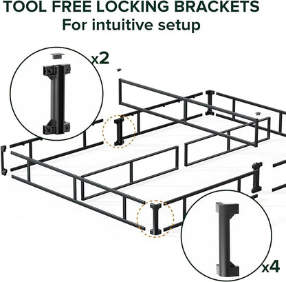 ZINUS 5 Inch Full Metal Smart Box Spring with Quick Assembly, Mattress Foundation, Strong Metal Frame, Easy Assembly