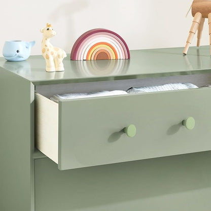 Ravinte 20 Pack Cabinet Knobs Light Green Kitchen Cabinet Knobs Round Dresser Drawer Pulls Closet Door Pulls 1-1/5 Inch