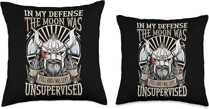 Viking Scandinavian Mythology Vikings Symbols Throw Pillow