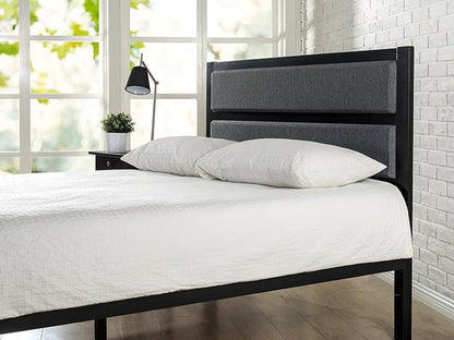 ZINUS Jessica Modern Studio Upholstered Metal Headboard, Twin