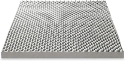 Best Price Mattress Mellow 4 Inch Egg Crate Memory Foam Mattress Topper with Infusion, Full