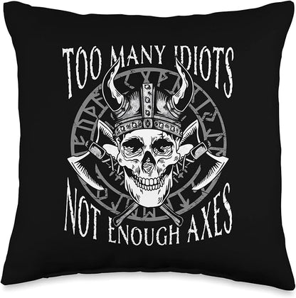 Funny Viking Vikings Norsemen Norse Scandinavian Scandinavia Throw Pillow