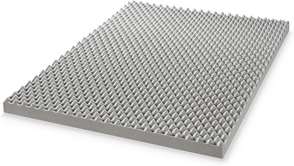 Best Price Mattress Mellow 4 Inch Egg Crate Memory Foam Mattress Topper with Infusion, Queen