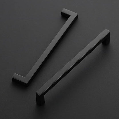Ravinte 10 Pack 8 Inch Kitchen Square Cabinet Handles Matte Black Cabinet Pulls Black Drawer Pulls Kitchen Cabinet Hardware Kitchen Handles
