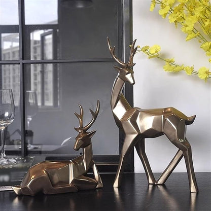 Statue Decorations 1 Pair of Celibate Deer Living Room Desktop Furnishings Scandinavian Creative Home Decor Ornaments Ornaments Wine Cooler Decorative Ornaments Home Decor Object