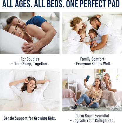 OLANLY Twin XL Quilted Fitted Mattress Pad – Soft Pillow Top Mattress Topper, Down Alternative Fill, Cooling Comfort Breathable Mattress Cover, Machine Washable Deep Pocket Mattress Protector, Beige