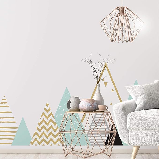 Children's Wall Stickers – Baby Room Decoration – Children's Wall Stickers – Scandinavian Wall Sticker – Giant Scandinavian Mountains Atlas – Height 80 x Length 135 cm