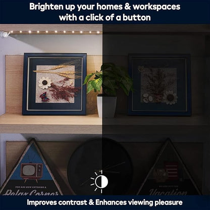 Battery Powered LED Strip Lights, Wireless LED Strip Lights 40 inch x 3 Pack for Kitchen Under Cabinet Lighting, Shelves, Under Counter, Closet, Cordless Click Light, Neutral White 4000K