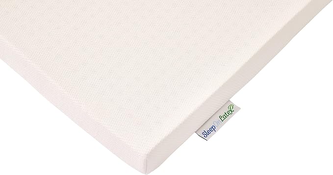 Pure Green Natural Latex Mattress Topper w/Luxury Cover - Soft - 1 Inch - Twin XL Size (GOLS Certified Organic)