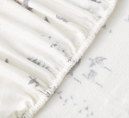 Eddie Bauer - Flannel Sheets Twin Size, Anti-Pilling & Wrinkle Resistant Cotton, Touchably Soft for All-Season Comfort - Bed Sheets with Matching Pillowcase & Fitted Sheet (Geese Meadow Yellow)