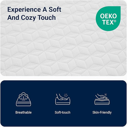 Avenco Twin Mattress 10 Inch, Memory Foam Twin Size Mattress in a Box for Comfort Sleep & Pressure Relief, CertiPUR-US Certified for Medium Firm Mattresses