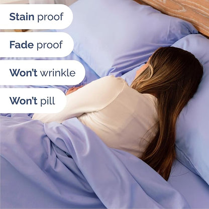 King 6 Piece Sheet Set - Comfy Breathable & Cooling - Ultra Soft Hotel Luxury Bedding Set w/ 8-16 Inch Deep Pockets - 1 Flat & 1 Fitted Sheet & 4 Pillowcases - Wrinkle Free and Easy Care - Lavender