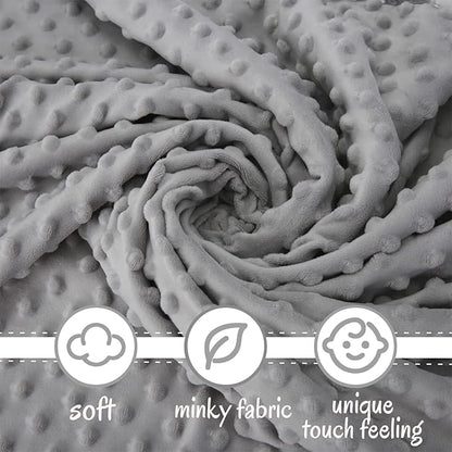 Pro Goleem Elephant Security Blanket, Soft Lovey Unisex Lovie Baby Gifts for Boys and Girls Snuggle Toy Stuffed Animal Newborn Essentials and Items Grey 16 Inch