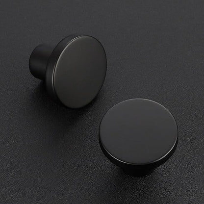 Ravinte 25 Pack Cabinet Knobs Black Kitchen Cabinet Knobs Round Dresser Drawer Pulls Closet Door Pulls 1-1/5 Inch