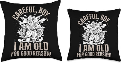 Viking Mythology Nordish Warrior Scandinavian Quote Throw Pillow