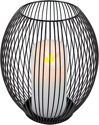 OLEEK Large Metal Candle Holder - Outdoor Lanterns for Patio - Iron Candle Holder - Decorative Candle Holders for Pillar Candles - Table Candles Holders Decor - Iron Candle Stands - Candles Holder