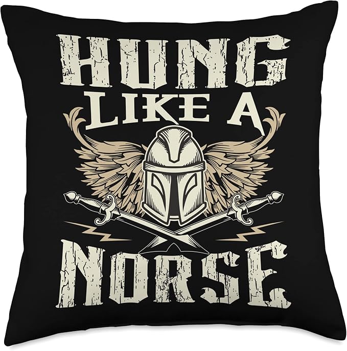 Vikings Scandinavian Warrior Viking Culture Symbols Throw Pillow