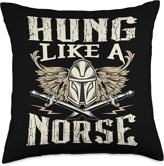 Vikings Scandinavian Warrior Viking Culture Symbols Throw Pillow