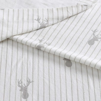 Eddie Bauer - Full Sheets, Cotton Flannel Bedding Set, Brushed For Extra Softness, Cozy Home Decor (Deer Lodge, Full)
