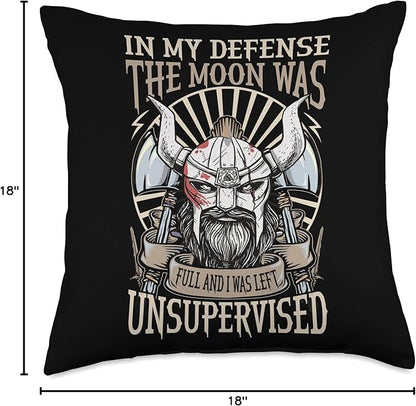 Viking Scandinavian Mythology Vikings Symbols Throw Pillow
